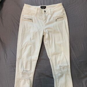 Bebe Crisp White Jeans
